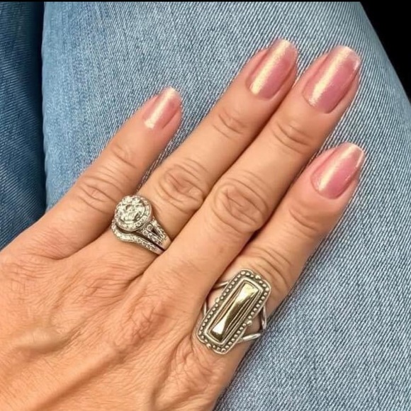 *Retired* Color Street: Alter Ego | Pink Shimmer Overlay Bronze Gold Layer - Picture 2 of 15